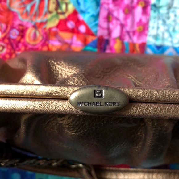 Brand new leather Michael Kors bronze bag - Picture 2 of 3